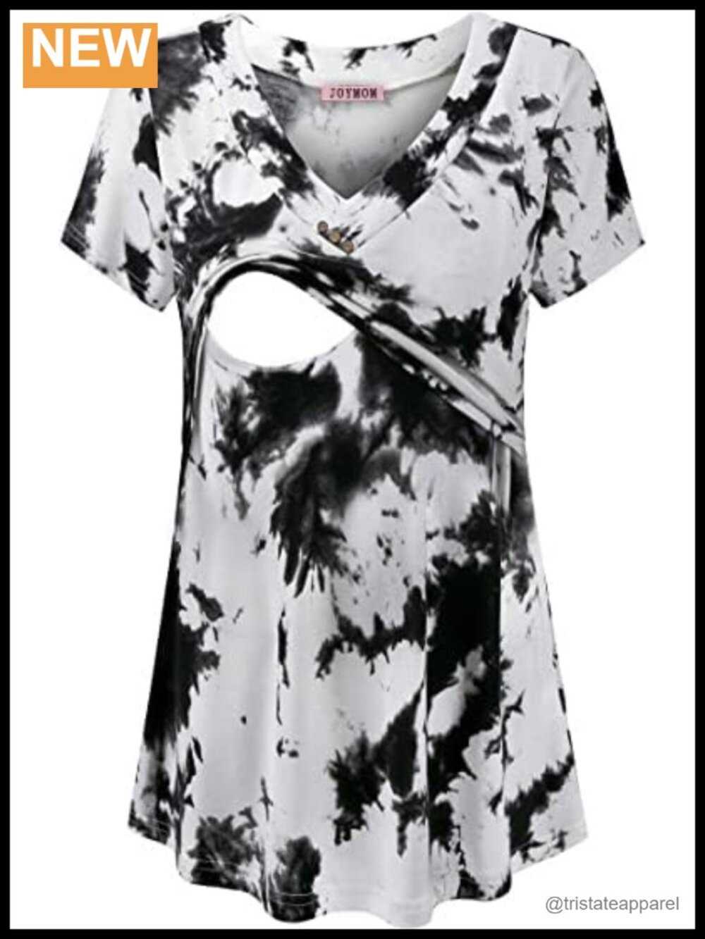 Nursing Tops for Women V Neck Short Sleeve Maternity Breastfeeding Shirts Pack